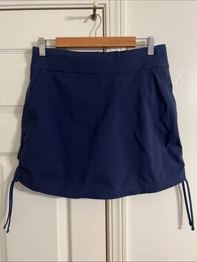 Columbia Navy Athletic Skort with Side Drawcords